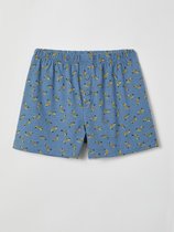 Woody Jongens-Heren Korte broek melange blauw bananen print - 221-2-QLB-Z/986 - maat S