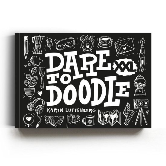 Boek: Dare to doodle XXL, geschreven door Karin Luttenberg