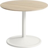 Muuto - Soft Side Tafel laag - Ø48 - chêne massif/ blanc