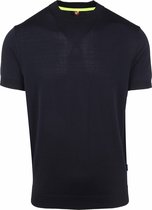 Suitable - T-shirt Donkerblauw O-Hals - Maat L - Regular-fit
