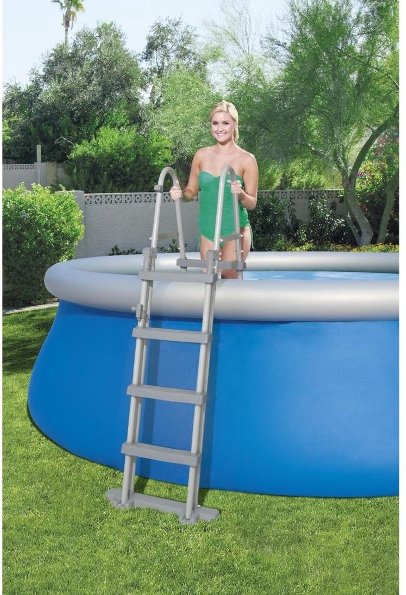 Bestway Fast Set zwembad met filterpomp en trap - Ø 457 x 122 cm
