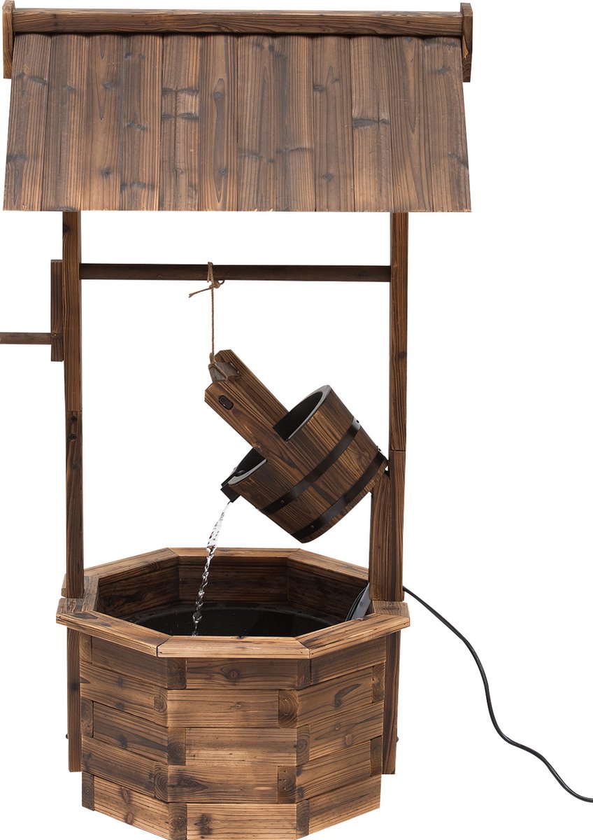 Vierstaps Vintage Tuinfontein - Verstelbare Waterval voor Tuin, Vijver