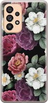 Coque Samsung A53 - Fleurs' Amour | Samsung Galaxy A53 | Étui en Siliconen TPU | Couverture arrière transparente