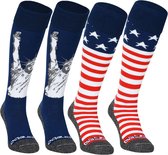 Brabo - BC8800A Socks 2-Pack USA (Mix & Match) - Multicolore - Unisexe - Taille 28-30