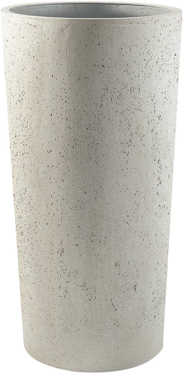 Grigio Vase Tall M 36x36x68 White-Concrete