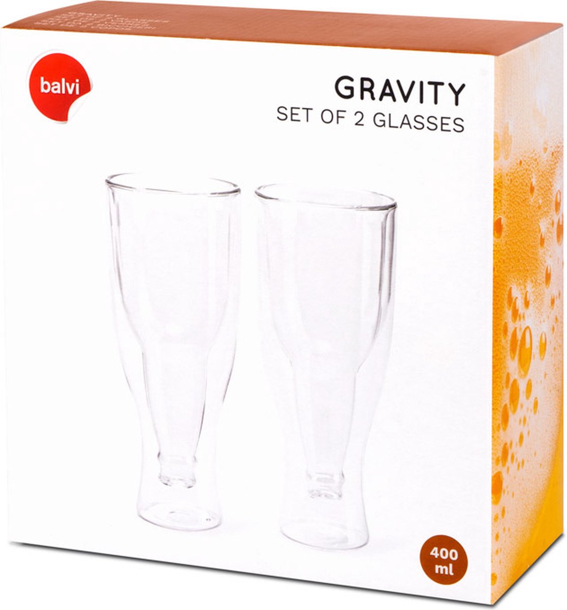 Verres à bière Balvi Gravity - Cristal - 400 ml | bol.com