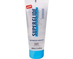 HOT Superglide Natural - Glijmiddel Op Waterbasis in Handige Tube - 200ml