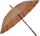 Paraplu Volwassenen Ø 100*80 Bruin Polyester Regenscherm