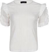 Lofty Manner T-shirt Top Naomi White Dames Maat - M