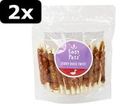 2x EASYPET JERKY DUCK TWIST 13CM 400GR