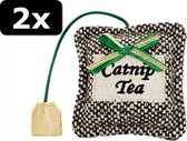 2x TIME FOR TEA MET CATNIP 15X10X2CM