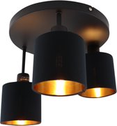 Olucia Koge - Plafondlamp - Zwart - E14