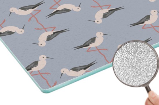 Planche à découper en Verres - 39x28 - Vogel - Cigogne - Motif - Planches à découper en Glas