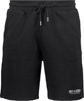 Only & Sons Broek Onsdirk Reg Sweat Shorts Cs 22022810 Black Mannen Maat - XS