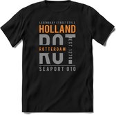 Rotterdam - Holland | TSK Original & vintage | T-Shirt Heren - Dames | Zilver - Goud | Perfect Cadeau Shirt | Grappige Spreuken - Zinnen - Teksten | Maat M