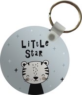 Porte-clés - Énonciations - Petite étoile - Citations - Kids - Bébé - Garçons - Meiden - Plastique - Rond - Distribuer des cadeaux