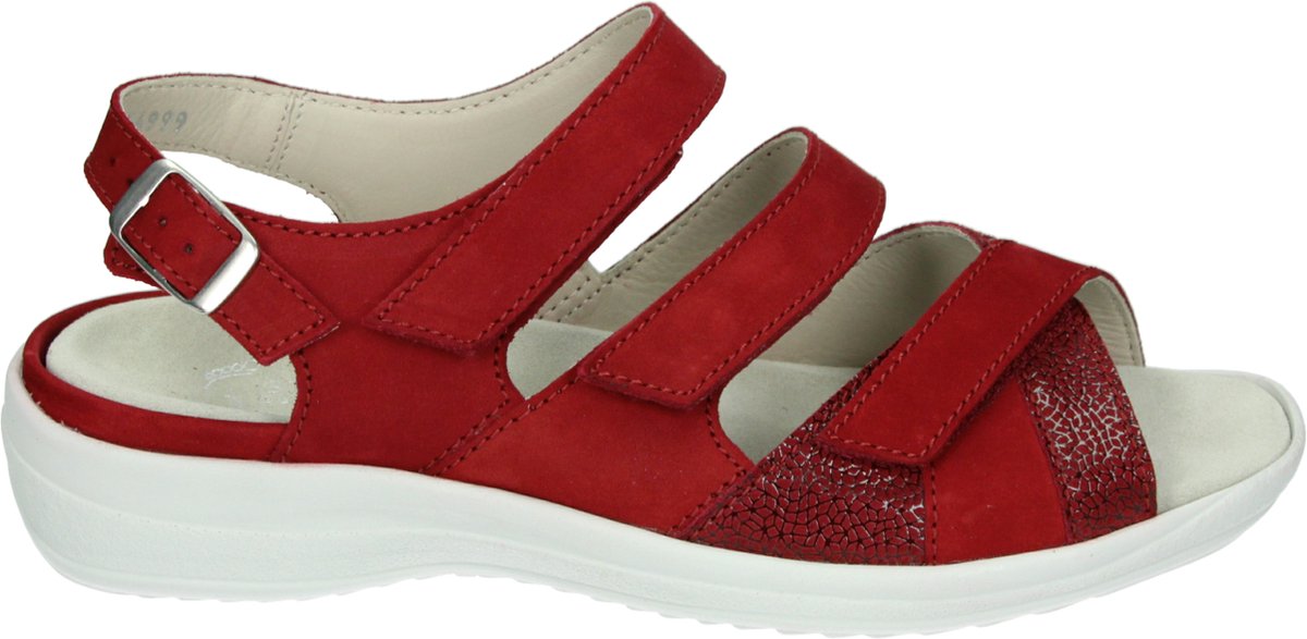 Strober HEDWIG 74023K - Volwassenen Dames slippers - Kleur: Rood - Maat: 37
