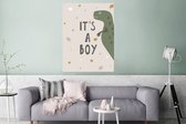 Poster Jongen - Quotes - It's a boy - Spreuken - Kids - Baby - 90x120 cm - Poster Babykamer