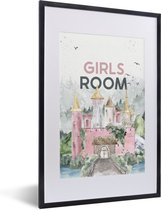Fotolijst incl. Poster - Quotes - Girls room - Spreuken - Meisje - Kids - Baby - Meiden - 40x60 cm - Posterlijst
