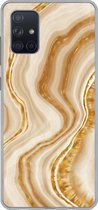 Coque Samsung Galaxy A51 5G - Marbre - Beige - Motifs - Étui de téléphone en Siliconen