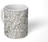 Mok - Koffiemok - Graniet - Wit - Grijs - Steen - Textuur - Mokken - 350 ML - Beker - Koffiemokken - Theemok