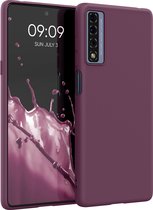 kwmobile telefoonhoesje voor TCL 20 5G / 20S / 20L / 20L+ - Hoesje voor smartphone - Back cover in bordeaux-violet