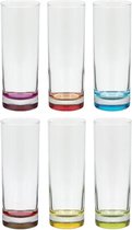 Set de 12 x verres long drink Colori 310 ml en verre - Verres à boire - Verres à Verres à eau