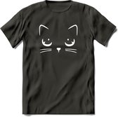 Wat heb jij daar? - Katten T-Shirt Kleding Cadeau | Dames - Heren - Unisex | Kat / Dieren shirt | Grappig Verjaardag kado | Tshirt Met Print | - Donker Grijs - XXL