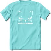 Huidige Stemming - Katten T-Shirt Kleding Cadeau | Dames - Heren - Unisex | Kat / Dieren shirt | Grappig Verjaardag kado | Tshirt Met Print | - Licht Blauw - M