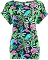 NED T-shirt Brisia Ss Plum Tropical Tricot 22s2 Fj066 05 Plum 804 Dames Maat - L