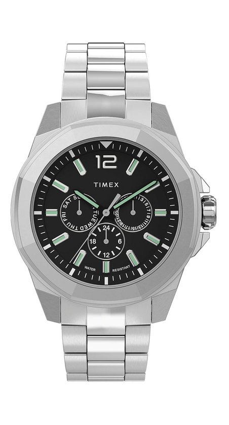 Timex Essex Avenue TW2U42600 Horloge - Staal - Zilverkleurig - Ø 45 mm