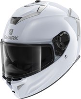 Shark Spartan GT Blank Bcl. Micr. White Silver Glossy W01 M
