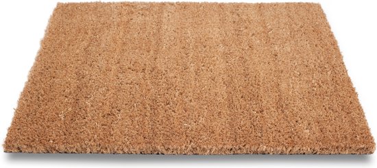 Bruine deurmatten/buitenmatten pvc/kokos 40 x 60 cm -  droogloopmatten/vloermatten | bol.com