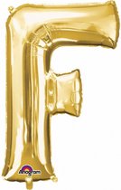 Letter F ballon goud 86 cm