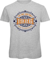 1926 The One And Only | Feest Kado T-Shirt Heren - Dames | Donker Blauw - Goud | Perfect Verjaardag Cadeau Shirt | Grappige Spreuken - Zinnen - Teksten | Maat 3XL