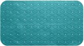 5Five - Badkamermat - Turquoise  Blauw - Antislip - PVC - 69x39cm - met Zuignappen