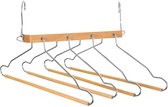 Luxe kledinghanger/broekhanger voor 4 broeken/shirts 42 x 45 cm - Kledingkast hangers/kleerhangers/broekhangers