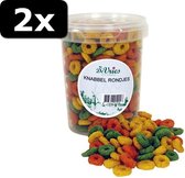 2x DE VRIES KNABBEL RONDJES 180GR