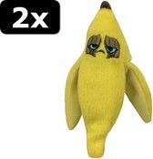 2x GRUMPY BANANA PEEL 10CM