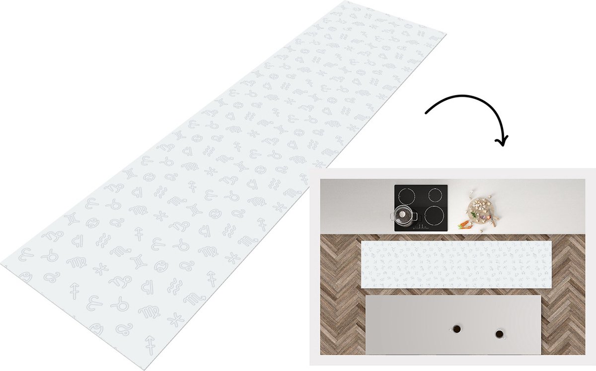 KitchenYeah Keukenloper - Loper keuken - Sterrenbeeld - Astrologie - Design - Keukenloper vinyl multicolor, foto 5