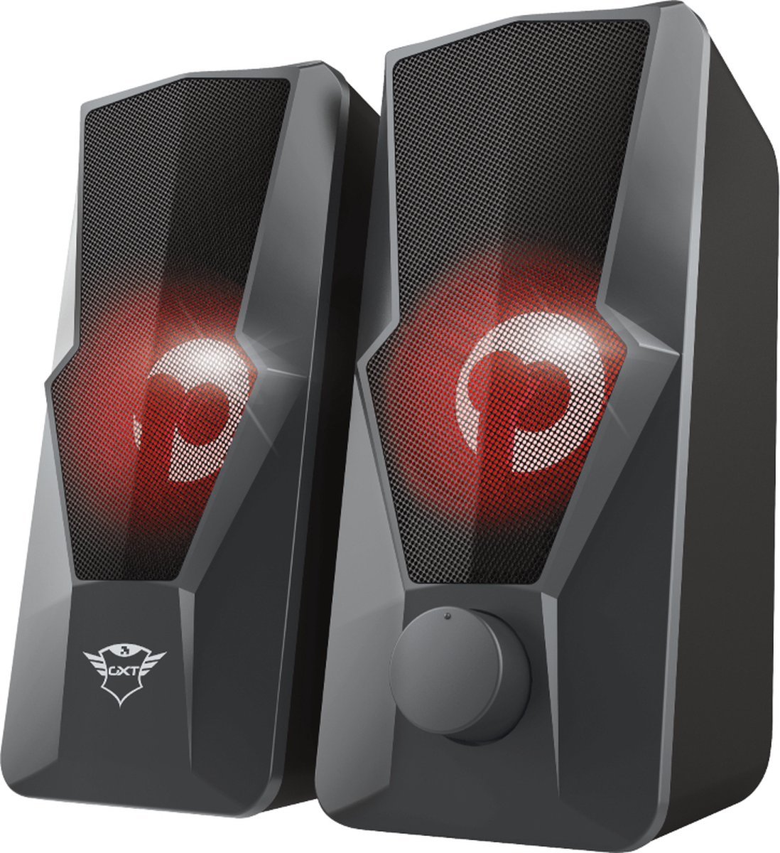 GXT 610 Argus - PC Speakers 2.0 - Gaming Speakerset - LED Verlichting – Zwart - Trust