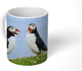 Mok - Twee papegaaiduikers in gesprek - 350 ML - Beker - Uitdeelcadeautjes