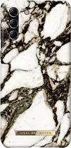 iDeal of Sweden hoesje voor Galaxy S21 Plus - Hardcase Backcover - Fashion Case - Calacatta Golden Marble