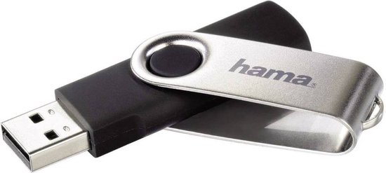 Hama Rotate 90891 USB-stick 8 GB USB 2.0 Zwart - Hama