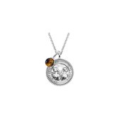 Engelsrufer Dames Ketting 925 sterling zilverkleurig edelsteen One Size Tweeling 32020117