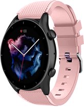 Siliconen Smartwatch bandje - Geschikt voor  Amazfit GTR 3 - Pro siliconen bandje - roze - GTR 3 & GTR 3 Pro - Strap-it Horlogeband / Polsband / Armband