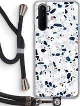 Case Company® - OnePlus Nord hoesje met Koord - Terrazzo N°1 - Telefoonhoesje met Zwart Koord - Bescherming aan alle Kanten en Over de Schermrand
