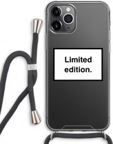 Case Company® - iPhone 11 Pro Max hoesje met Koord - Limited edition - Telefoonhoesje met Zwart Koord - Extra Bescherming aan alle Kanten en Over de Schermrand