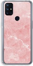 Case Company® - OnePlus Nord N10 5G hoesje - Roze marmer - Soft Cover Telefoonhoesje - Bescherming aan alle Kanten en Schermrand