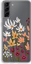 Case Company® - Samsung Galaxy S21 Plus hoesje - Painted wildflowers - Soft Cover Telefoonhoesje - Bescherming aan alle Kanten en Schermrand